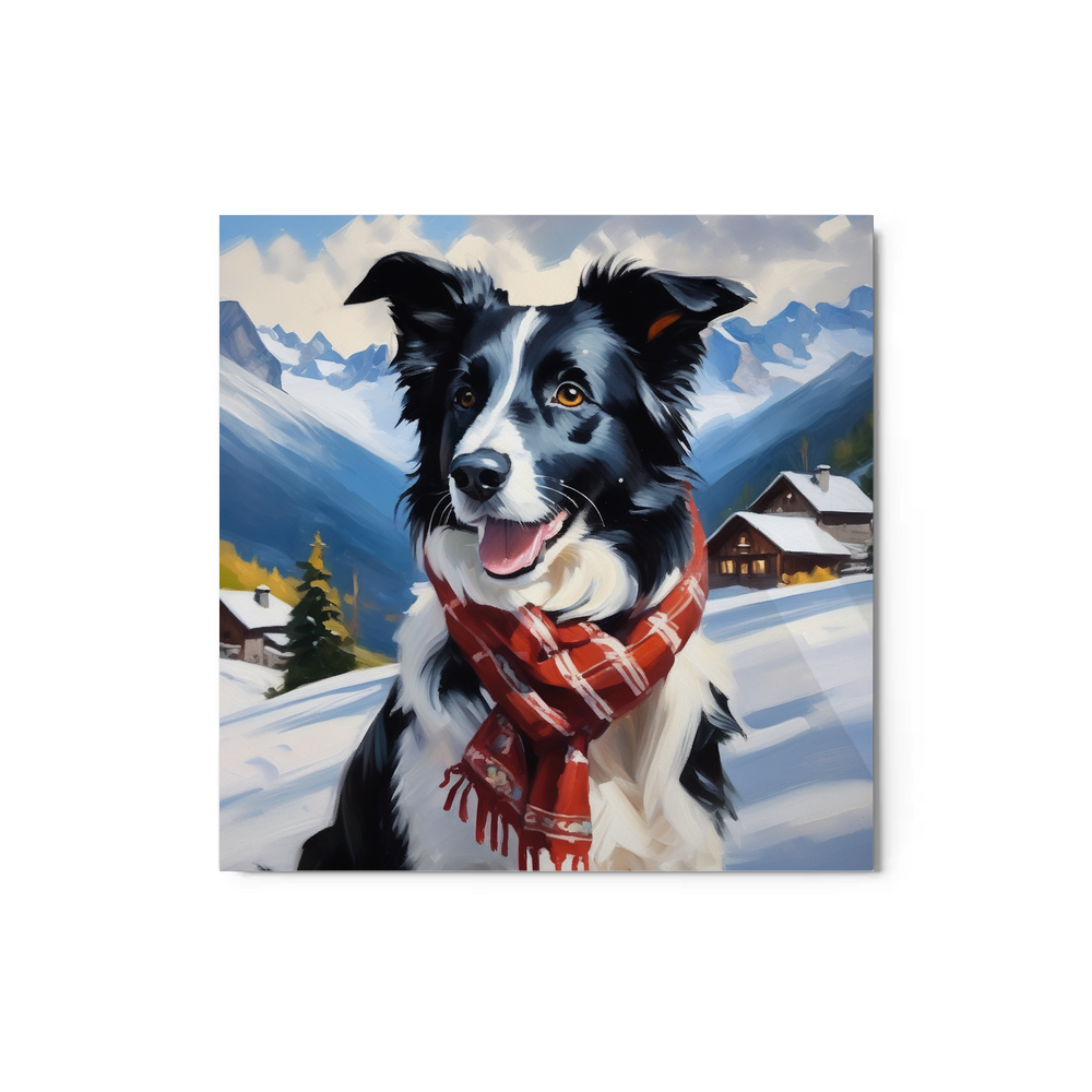 PugMug Custom Border Collie Metal Print