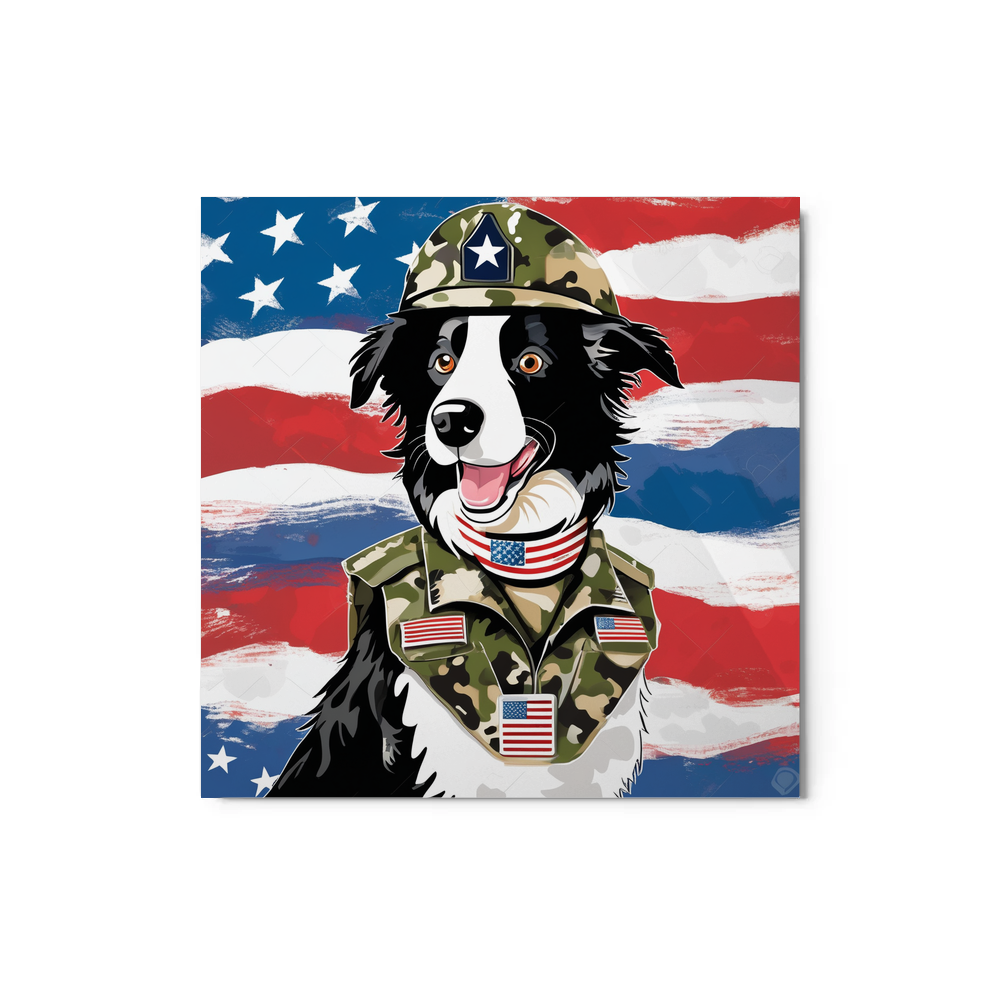 PugMug Custom Border Collie Metal Print