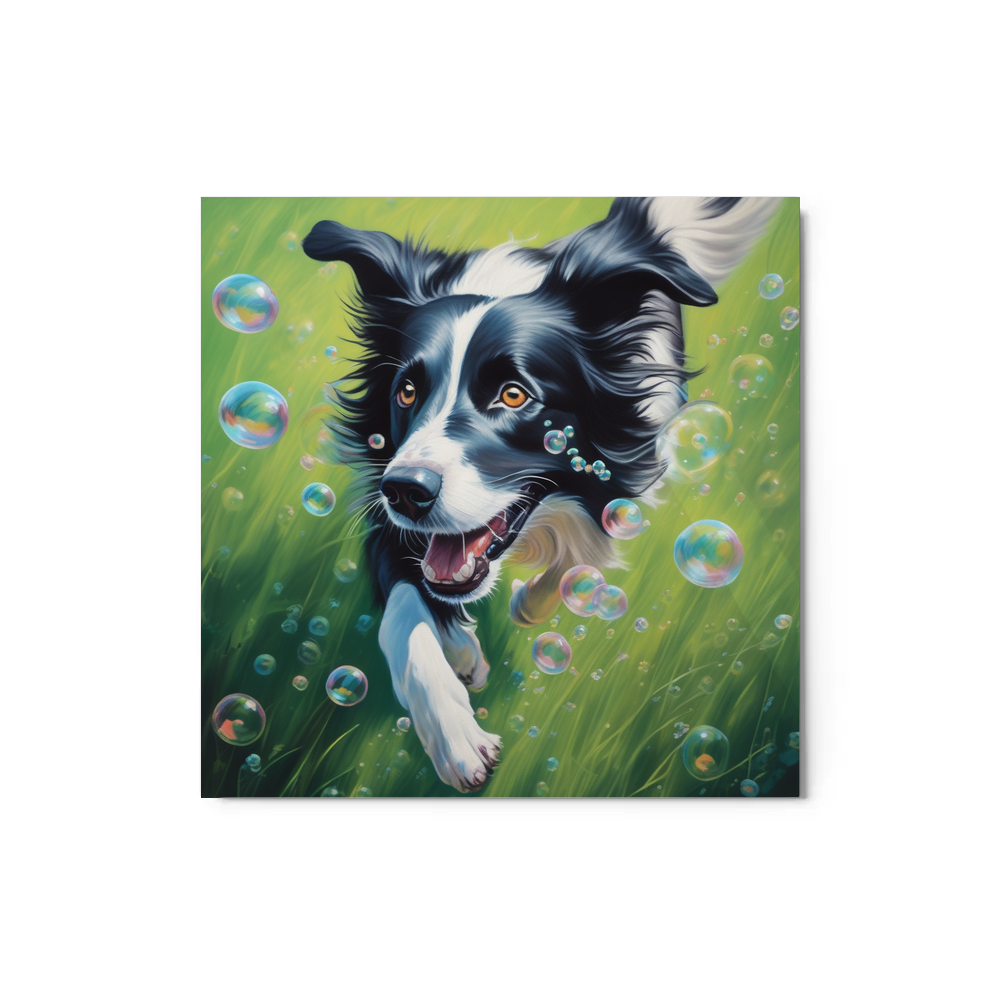 PugMug Custom Border Collie Metal Print