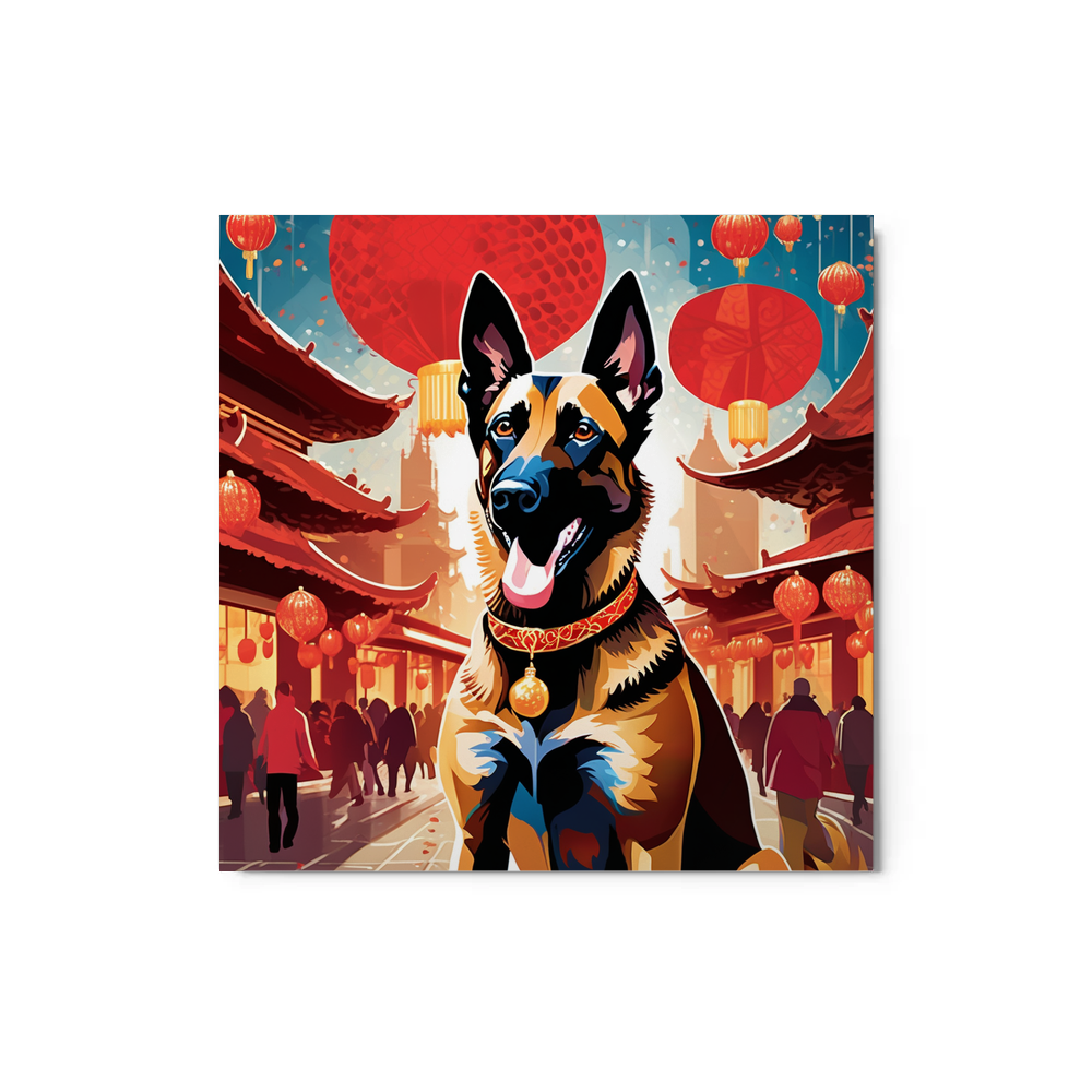 PugMug Custom Belgian Malinois Metal Print