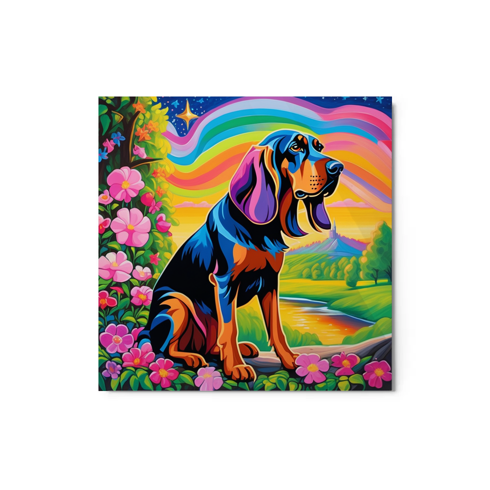 PugMug Custom Bloodhound Metal Print