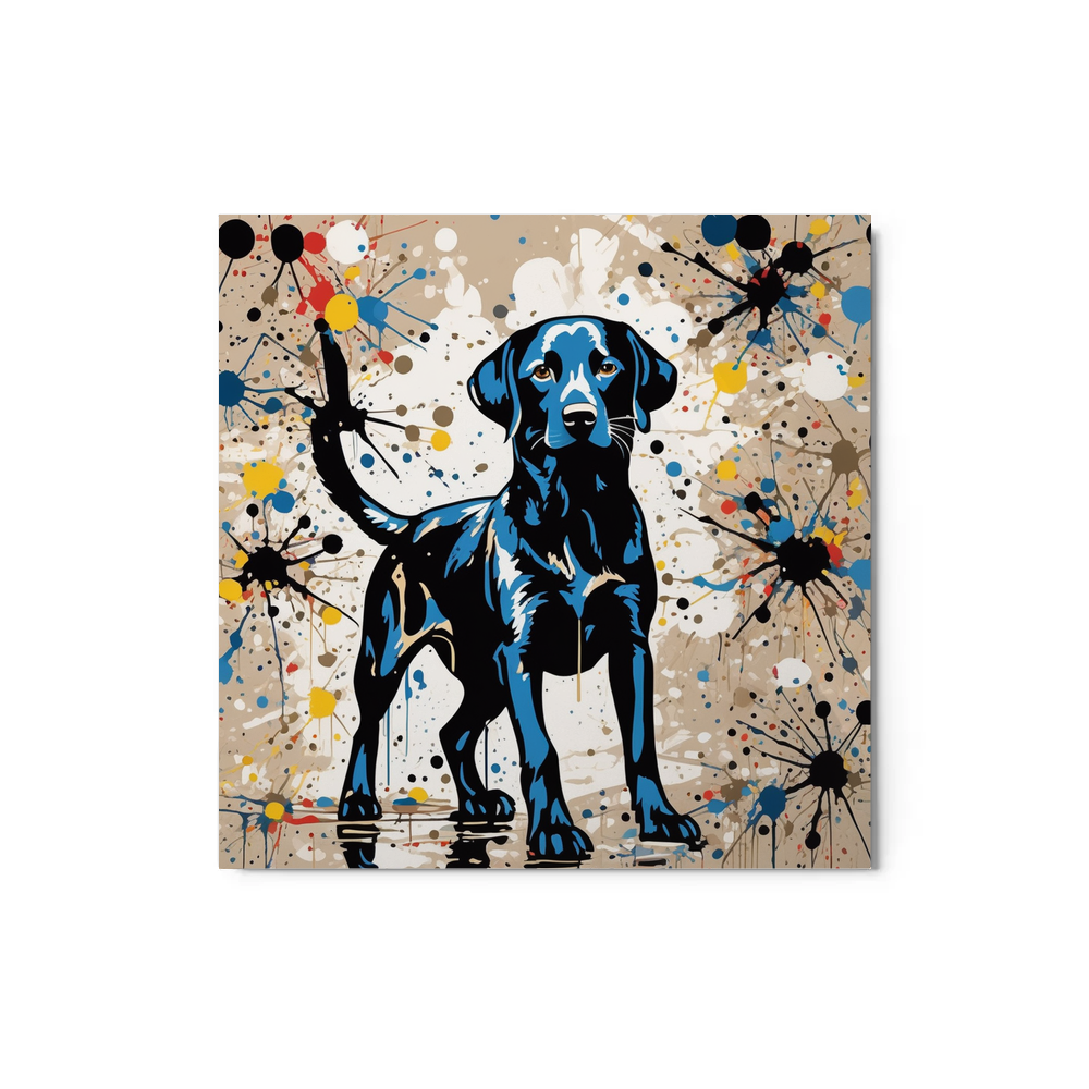 PugMug Custom Black Labrador Retriever Metal Print