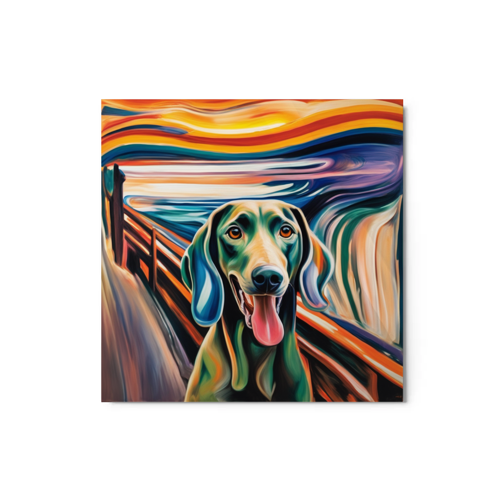 PugMug Custom Weimaraner Metal Print