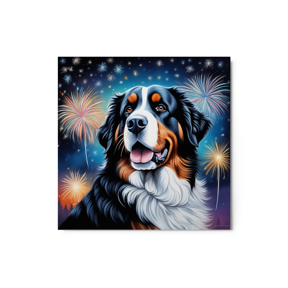 PugMug Custom Bernese Mountain Dog Metal Print