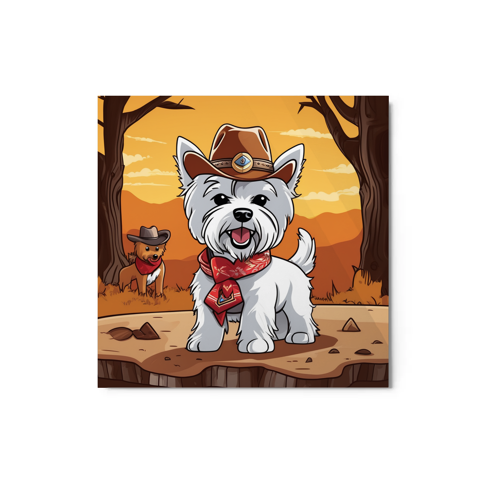 PugMug Custom West Highland White Terrier Metal Print