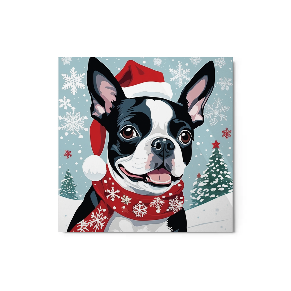 PugMug Custom Boston Terrier Metal Print