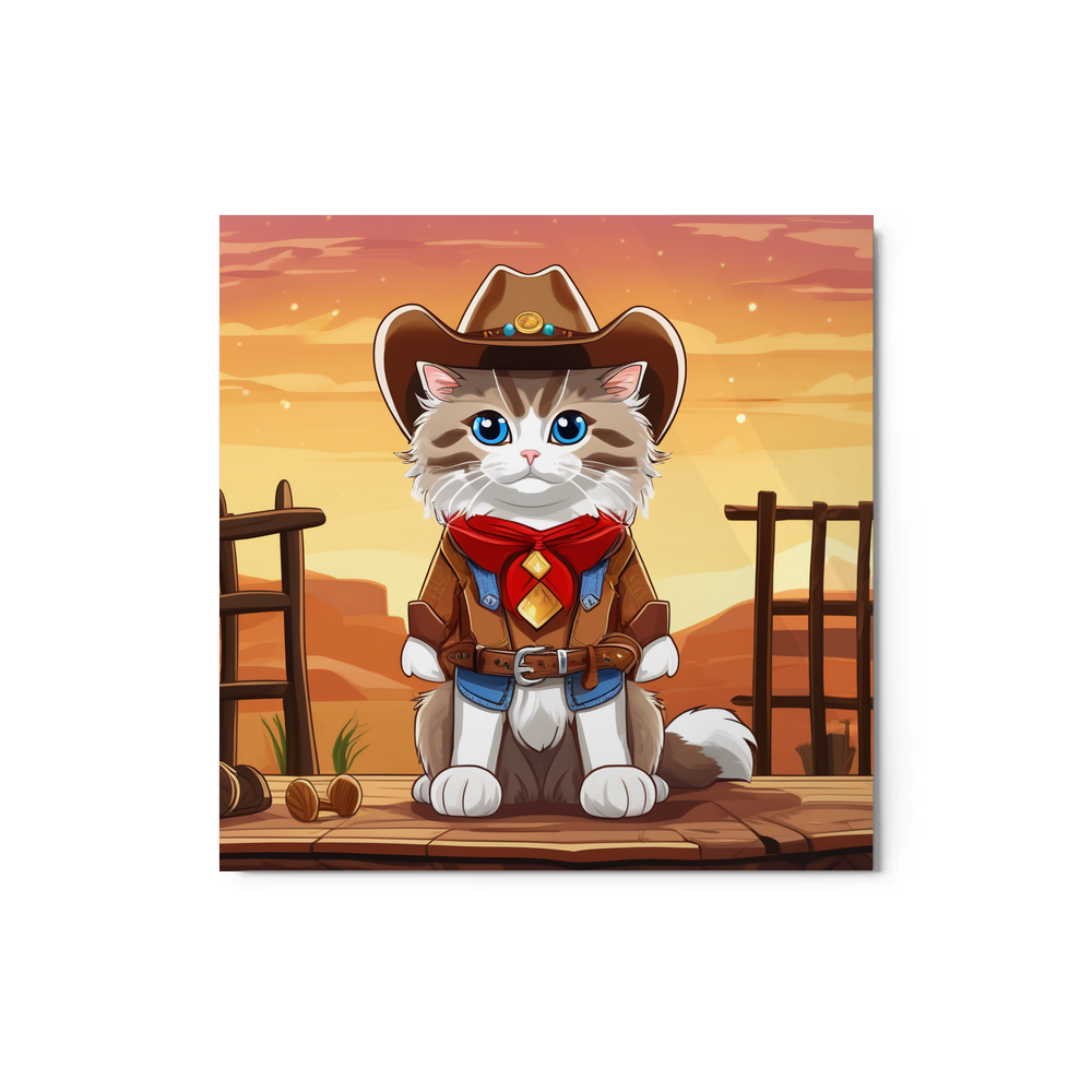 PugMug Custom Tabby Ragdoll Cat Metal Print