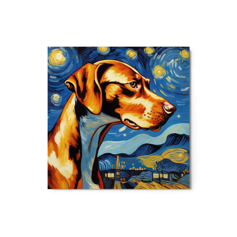 PugMug Custom Pointer Dog Metal Print