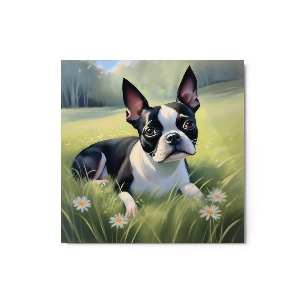 PugMug Custom Boston Terrier Metal Print