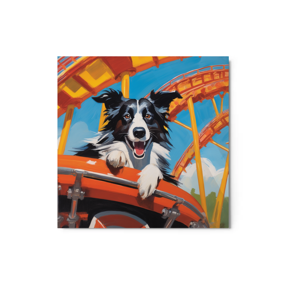 PugMug Custom Border Collie Metal Print