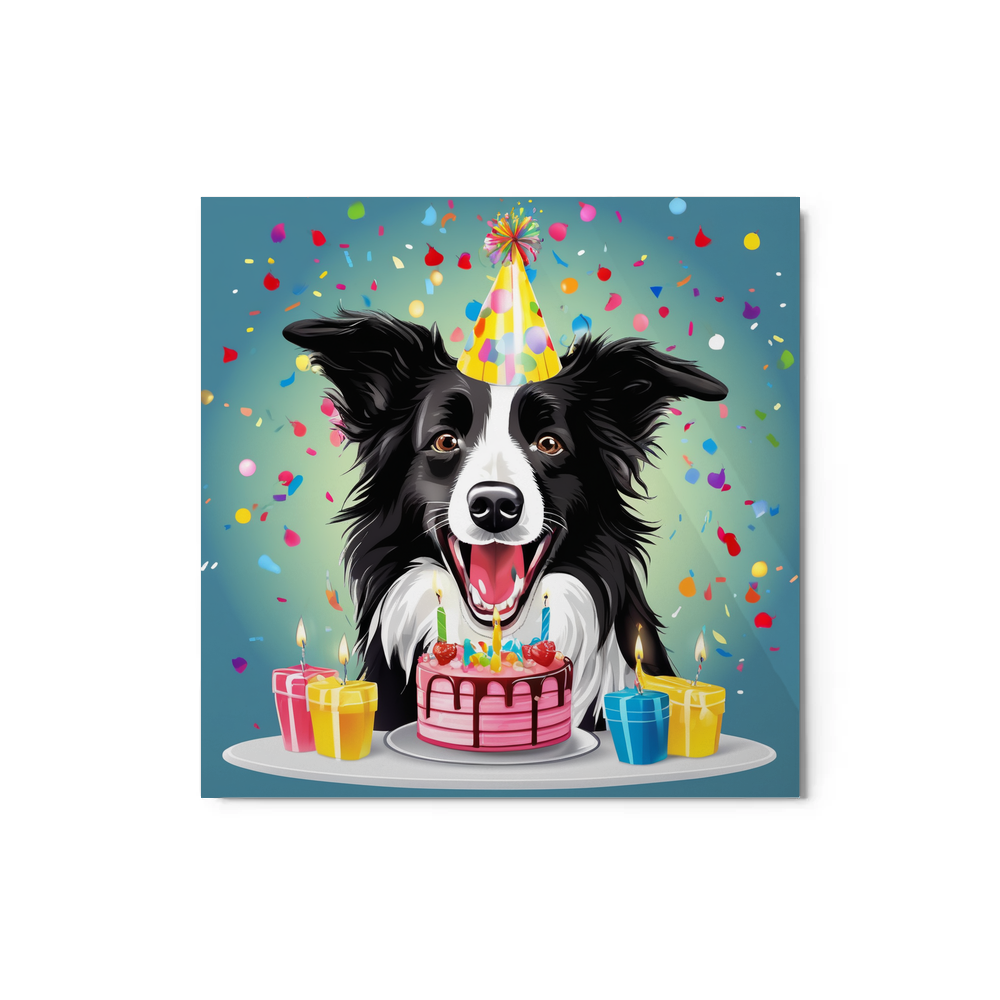 PugMug Custom Border Collie Metal Print