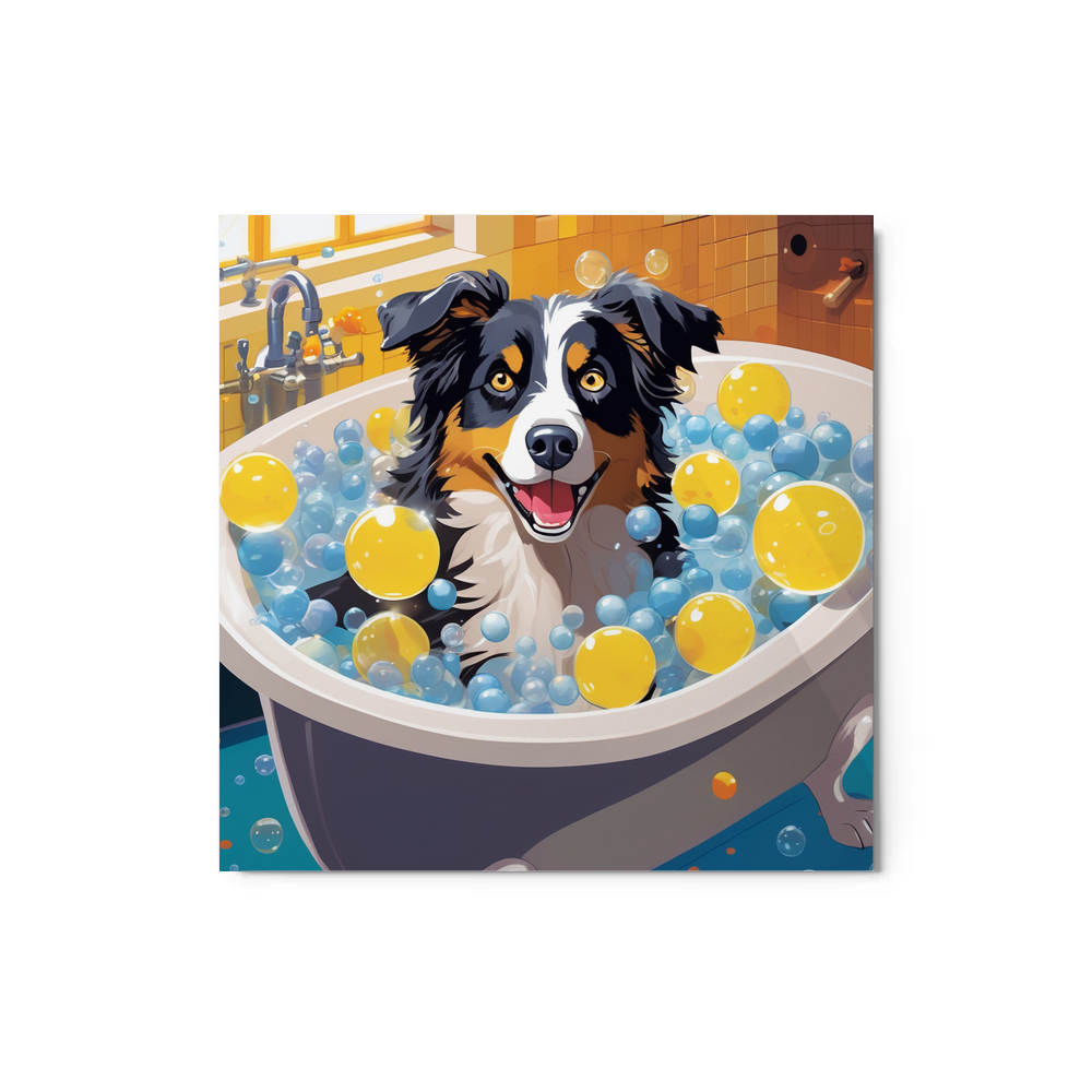 PugMug Custom Australian Shepherd Dog Metal Print