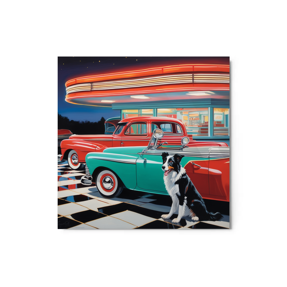 PugMug Custom Border Collie Metal Print