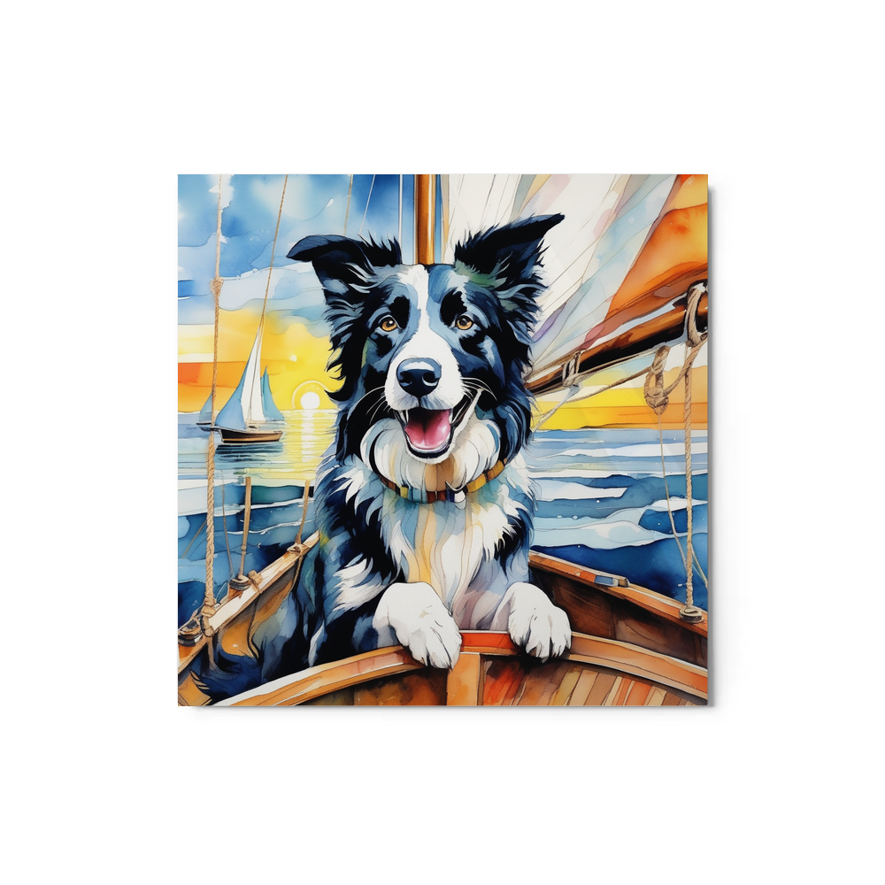 PugMug Custom Border Collie Metal Print