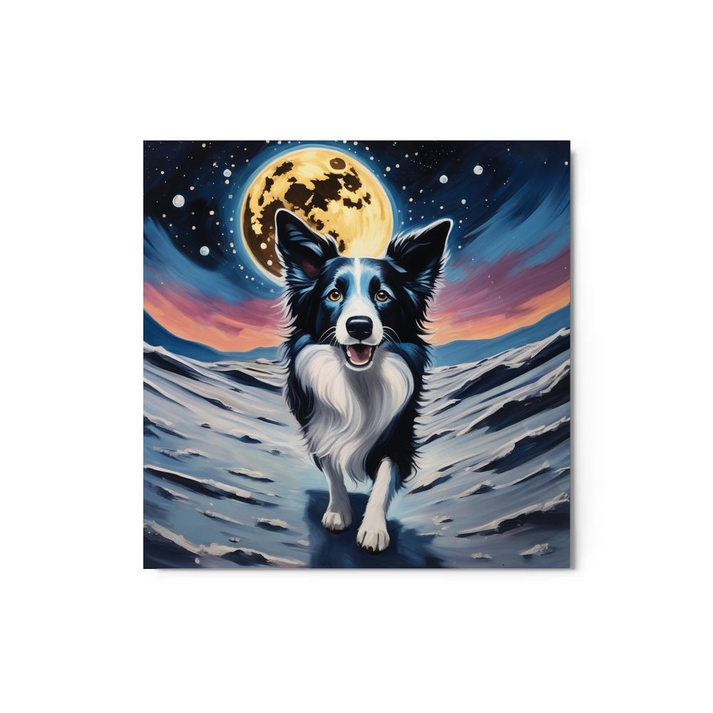 PugMug Custom Border Collie Metal Print