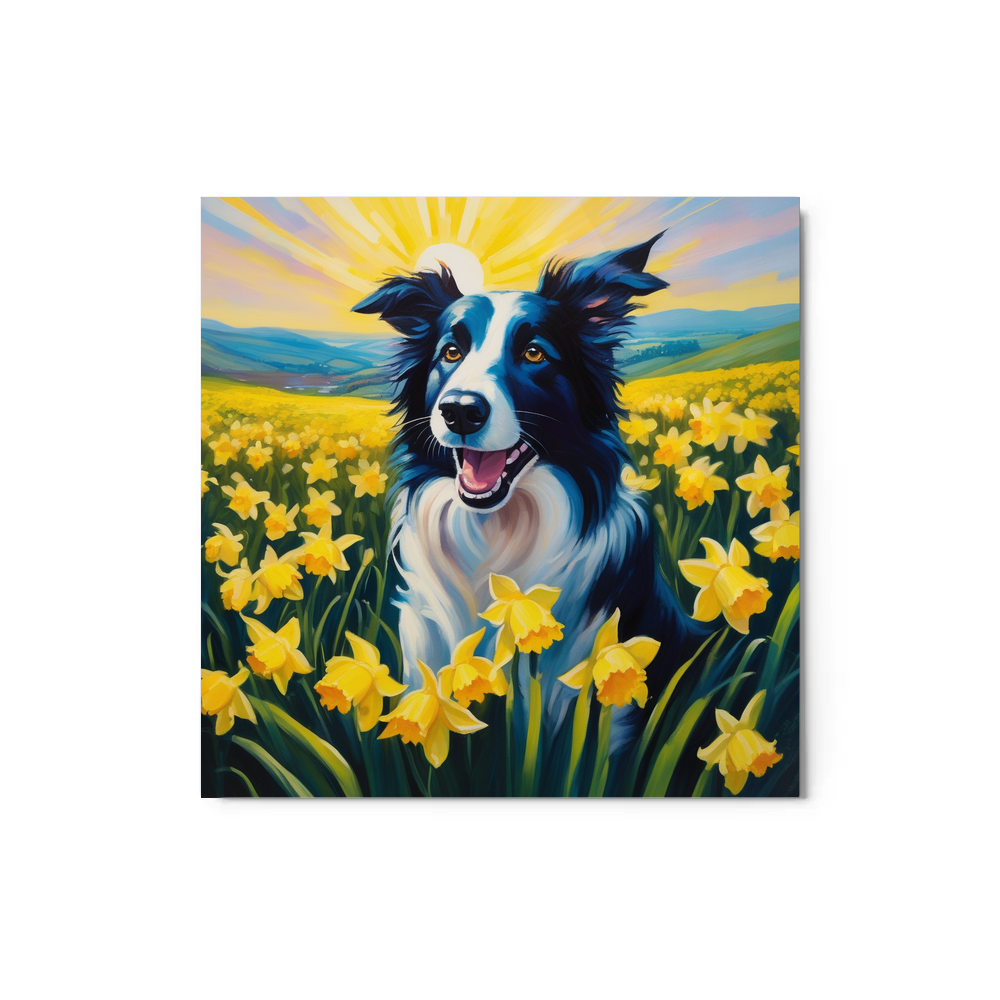 PugMug Custom Border Collie Metal Print