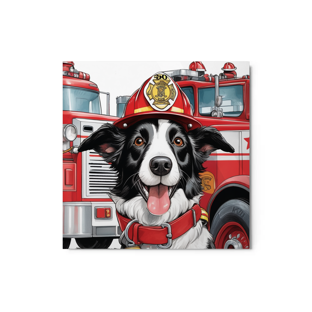 PugMug Custom Border Collie Metal Print