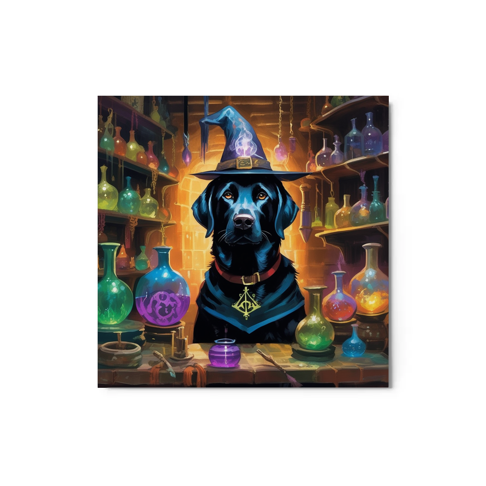 PugMug Custom Black Labrador Retriever Metal Print