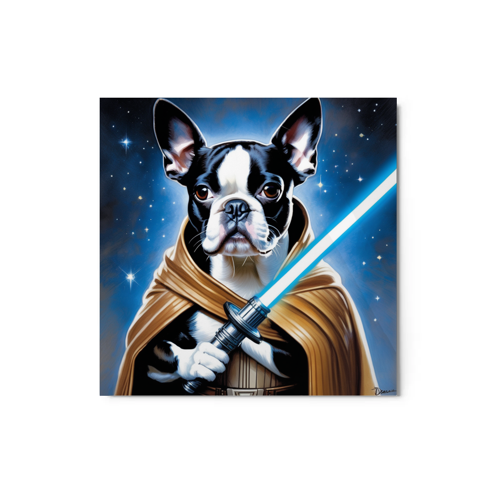 PugMug Custom Boston Terrier Metal Print