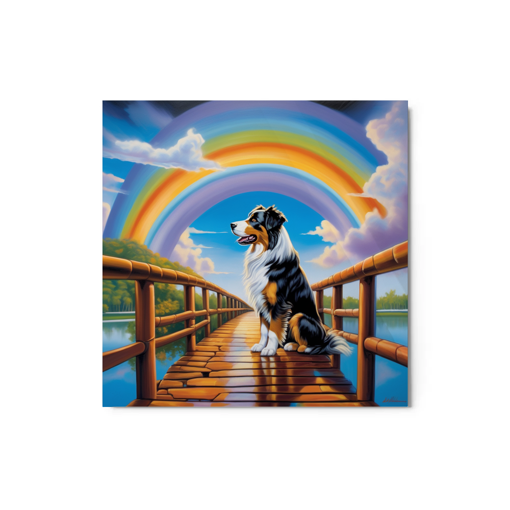 PugMug Custom Australian Shepherd Dog Metal Print