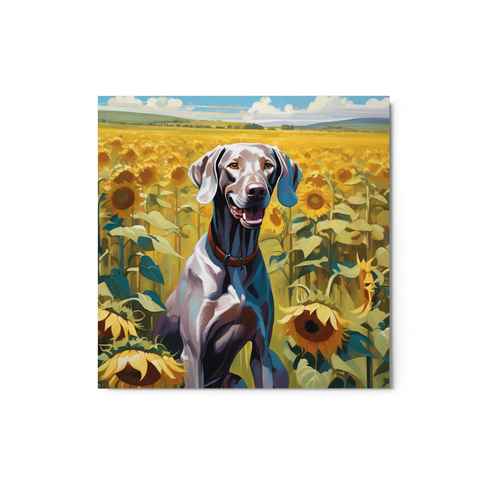 PugMug Custom Weimaraner Metal Print