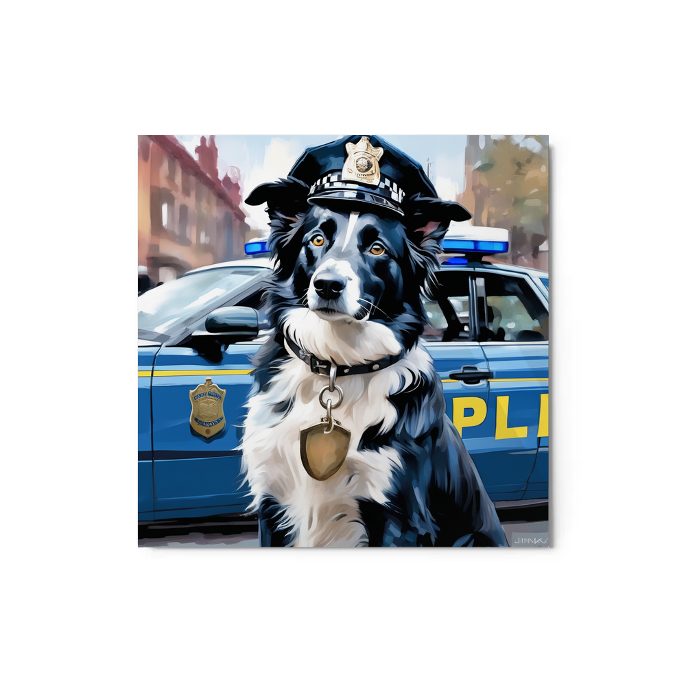 PugMug Custom Border Collie Metal Print