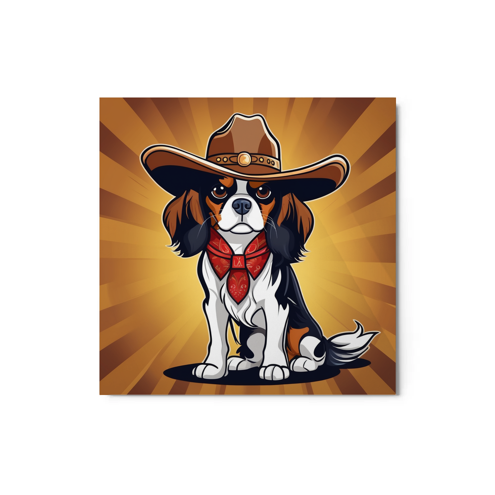 PugMug Custom Cavalier King Charles Spaniel Metal Print