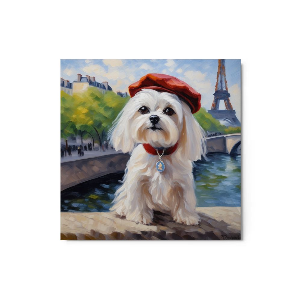 PugMug Custom Maltese Dog Metal Print