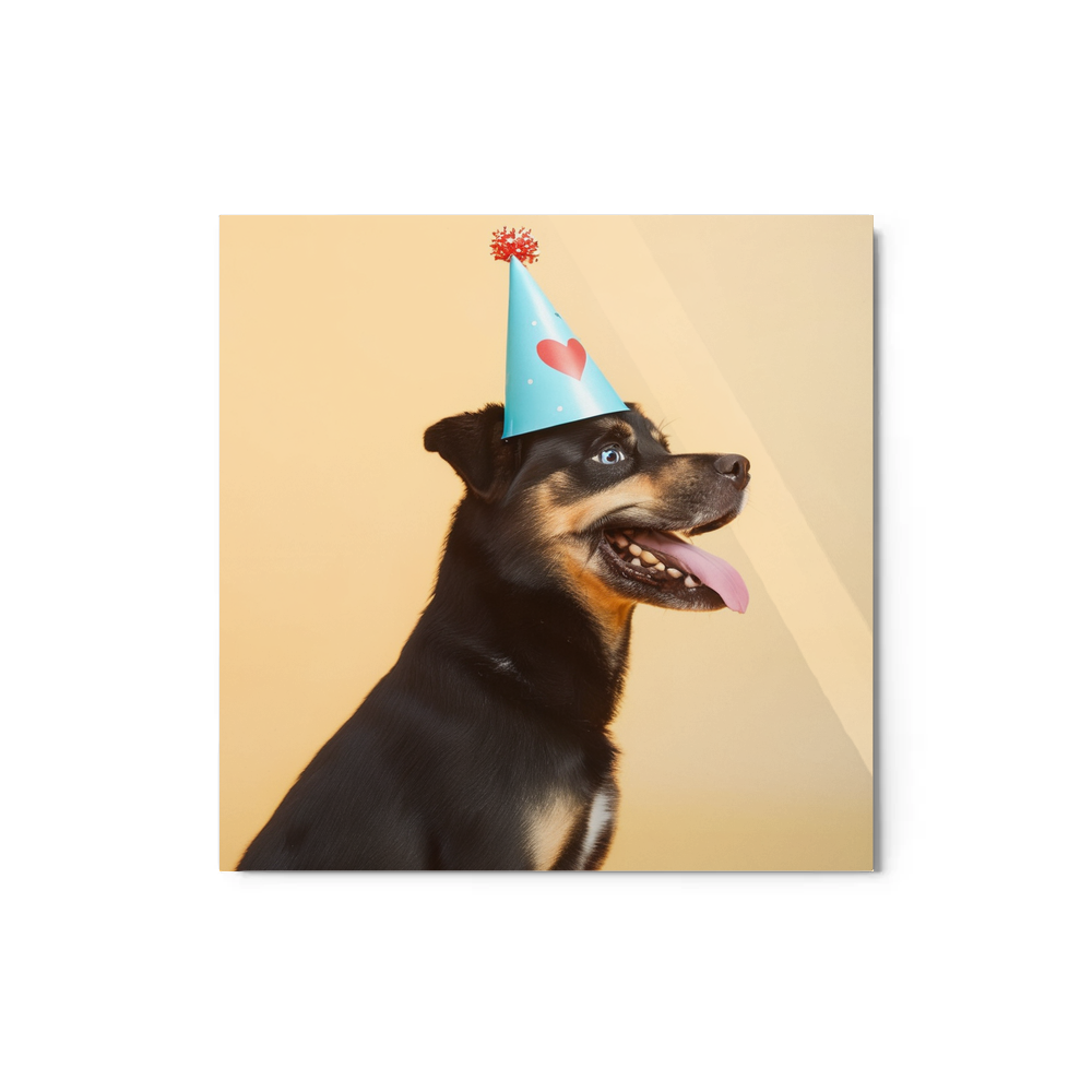 PugMug Custom Blue Metal Print