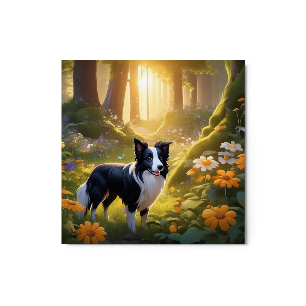 PugMug Custom Border Collie Metal Print