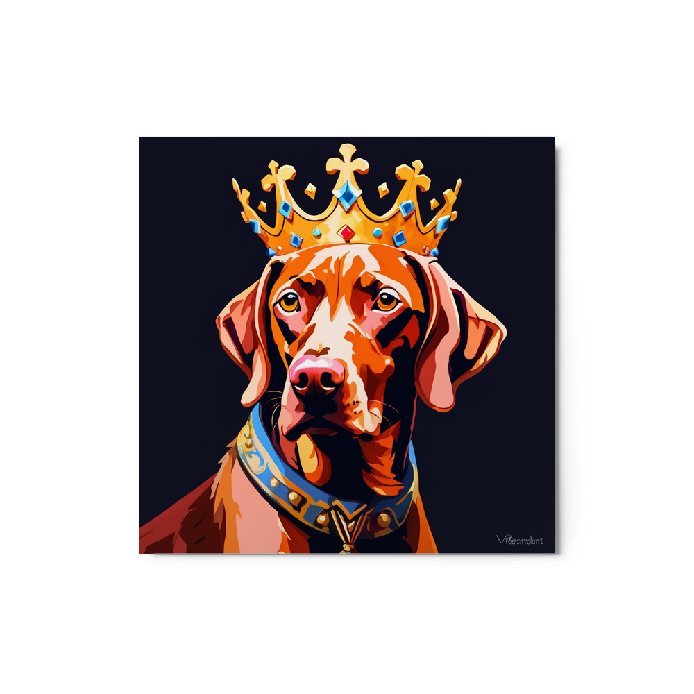 PugMug Custom Vizsla Metal Print