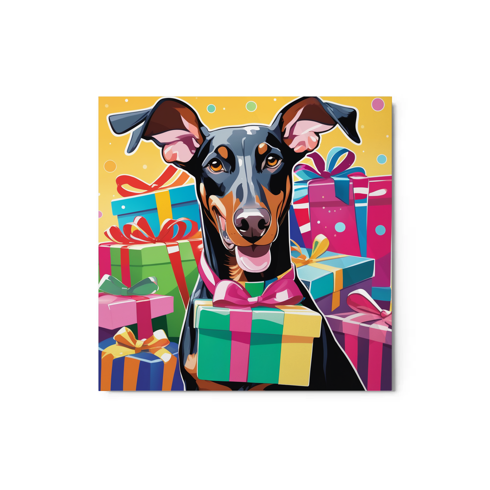 PugMug Custom Doberman Pinscher Metal Print