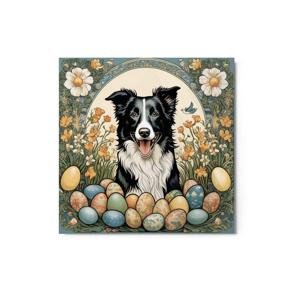 PugMug Custom Border Collie Metal Print
