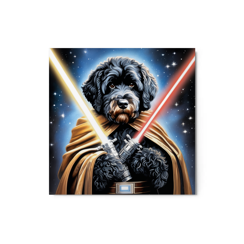 PugMug Custom Portuguese Water Dog Metal Print