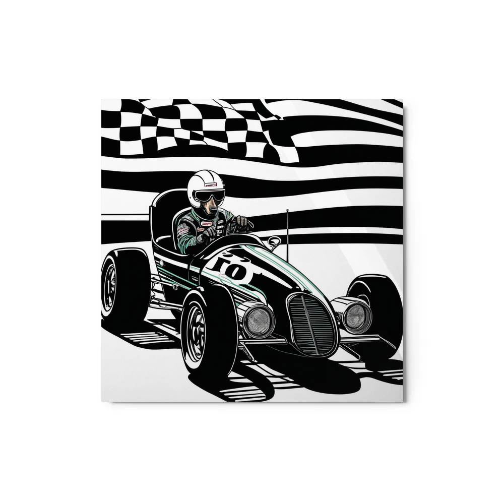 PugMug Custom Black Dachshund Metal Print