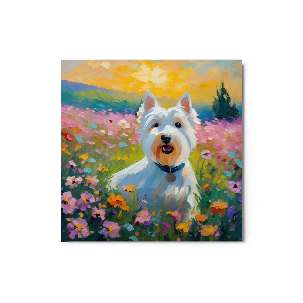 PugMug Custom West Highland White Terrier Metal Print