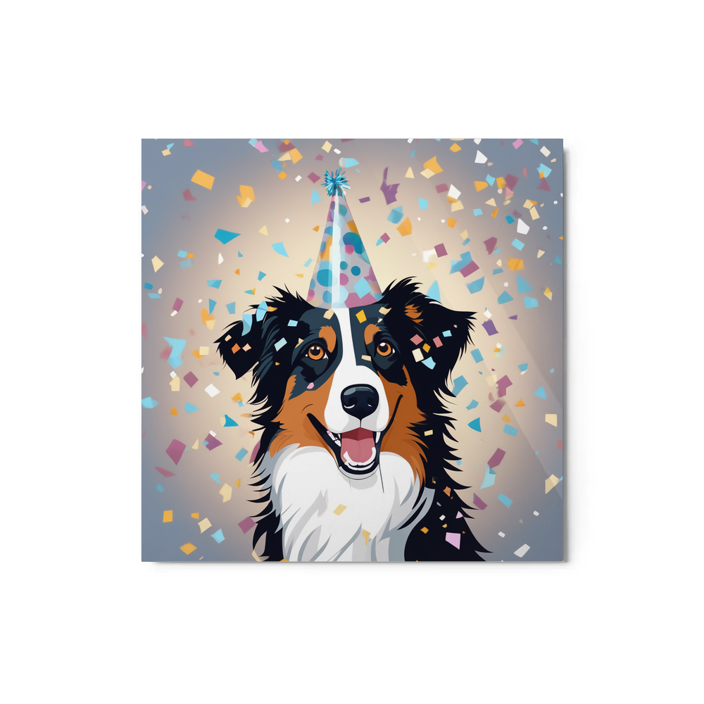 PugMug Custom Australian Shepherd Dog Metal Print