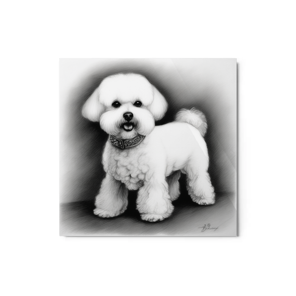 PugMug Custom Bichons Frise Metal Print