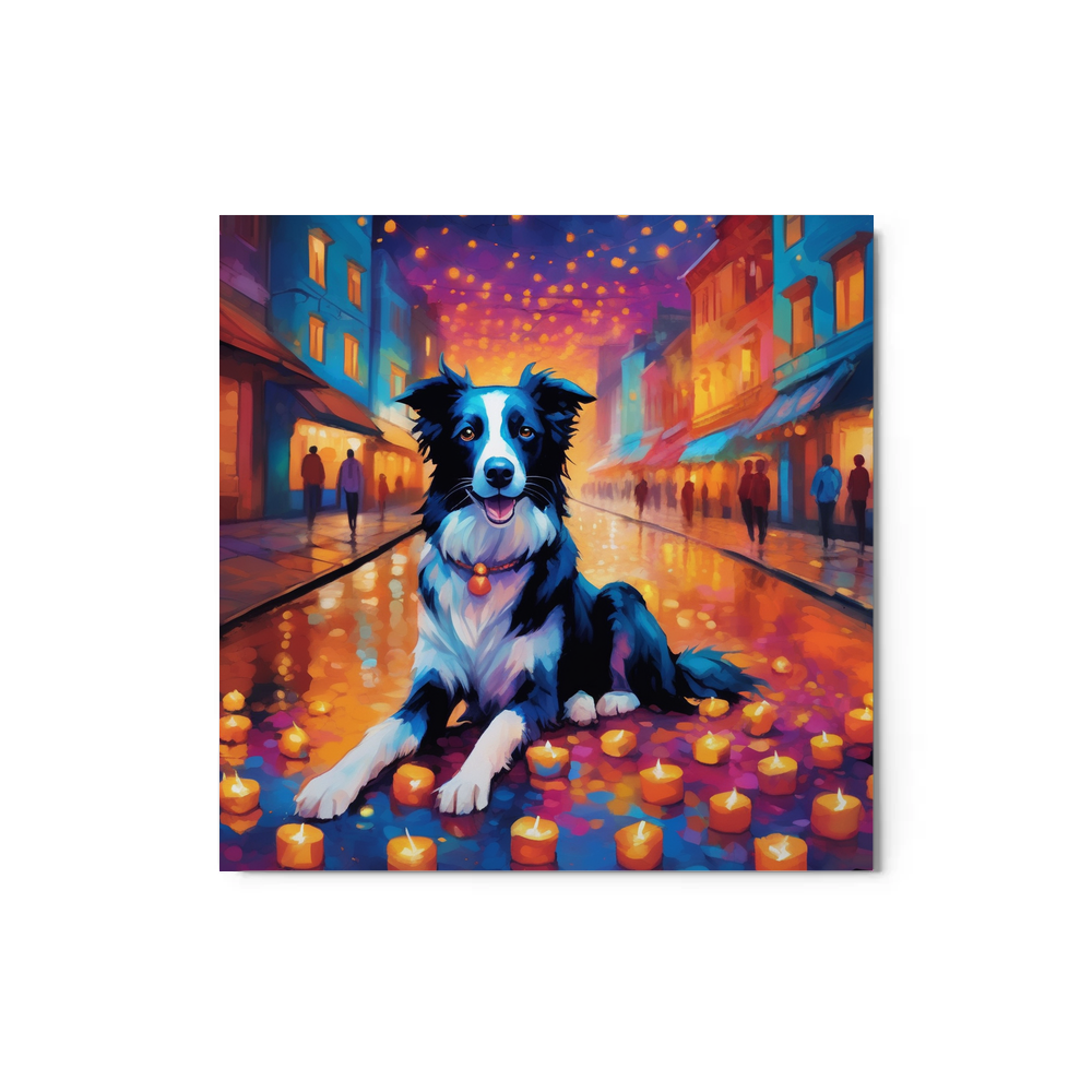 PugMug Custom Border Collie Metal Print