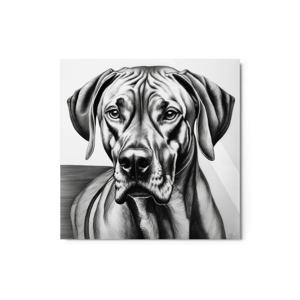 PugMug Custom Rhodesian Ridgeback Metal Print