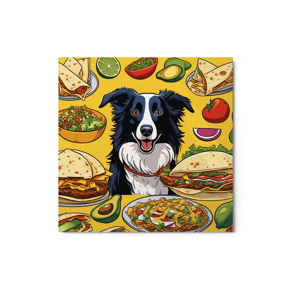 PugMug Custom Border Collie Metal Print
