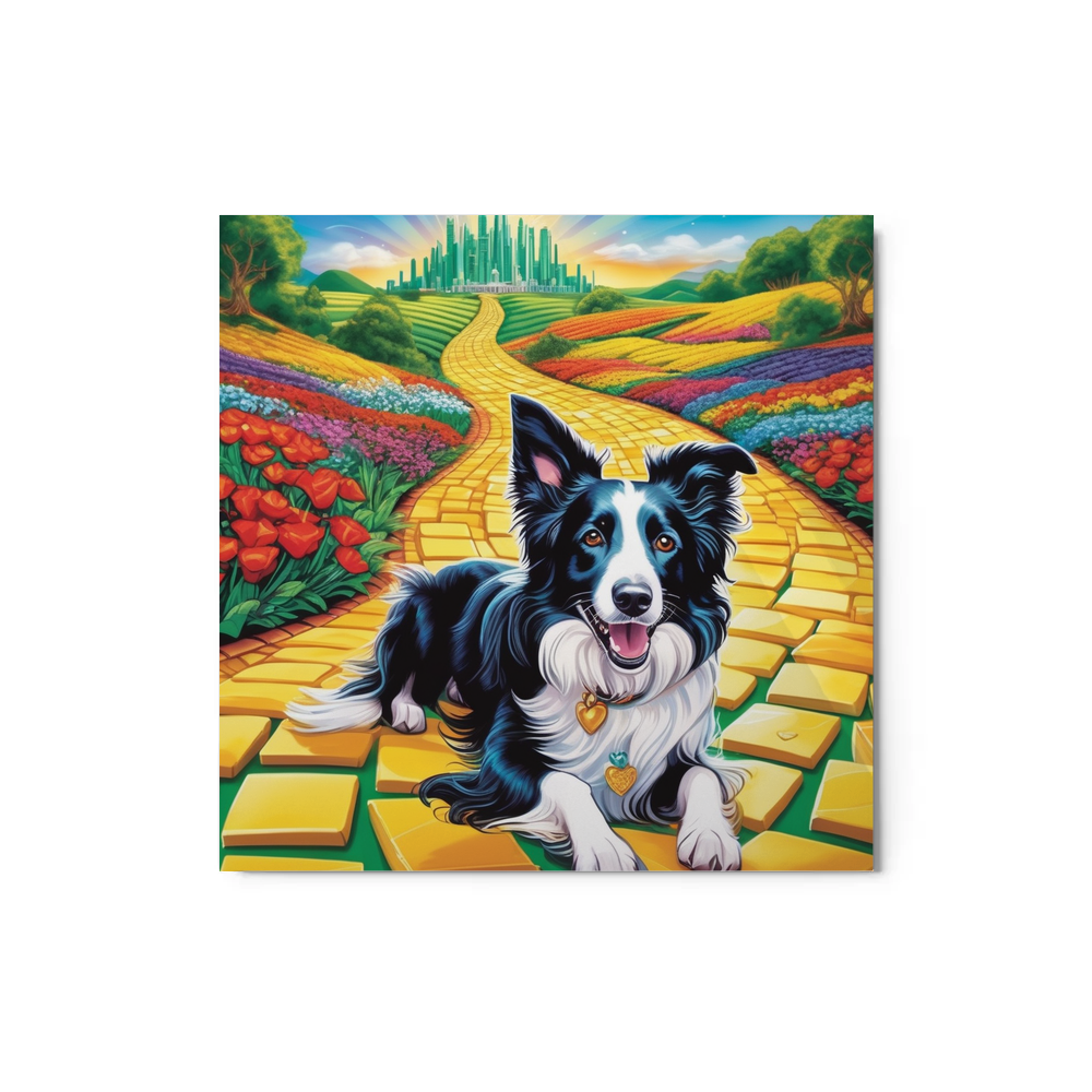 PugMug Custom Border Collie Metal Print