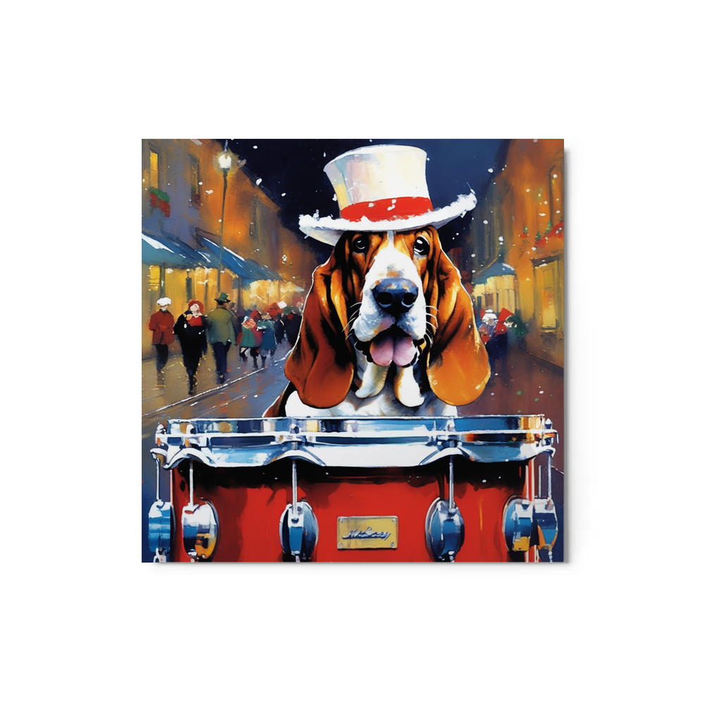 PugMug Custom Basset Hound Metal Print