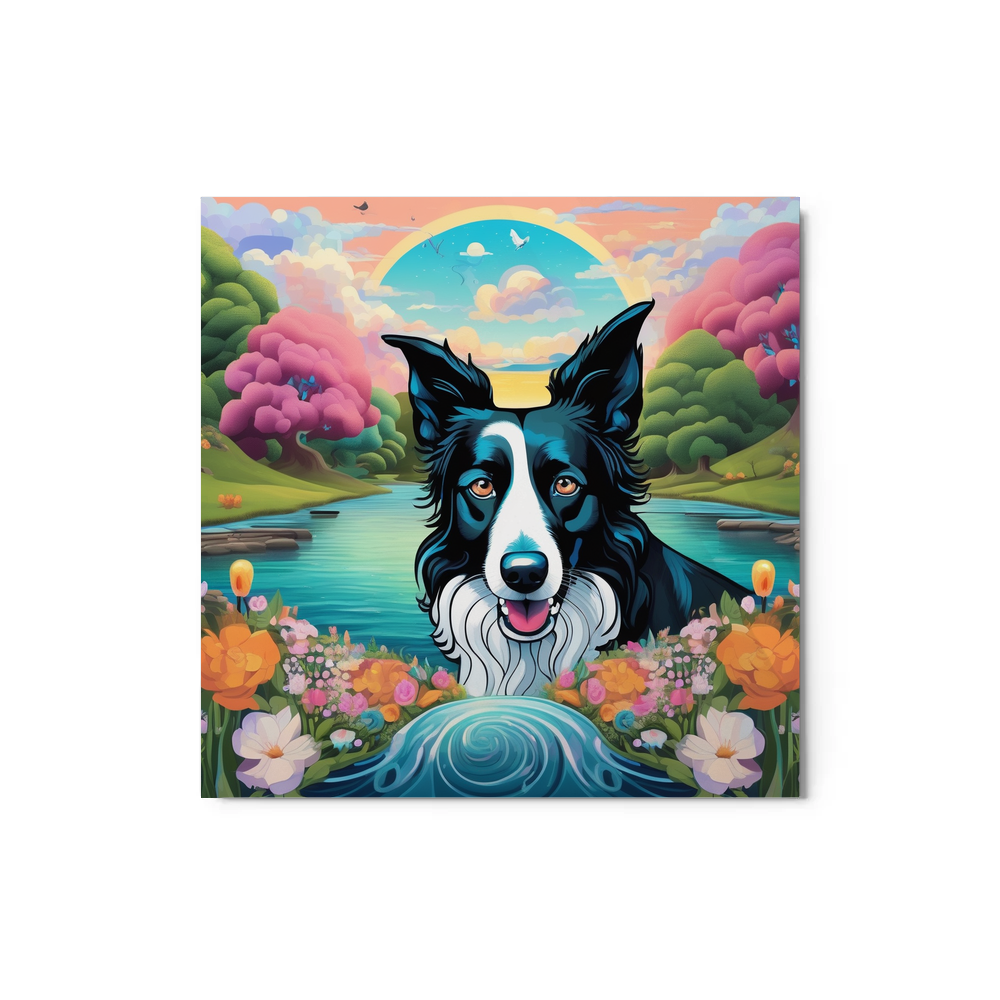 PugMug Custom Border Collie Metal Print