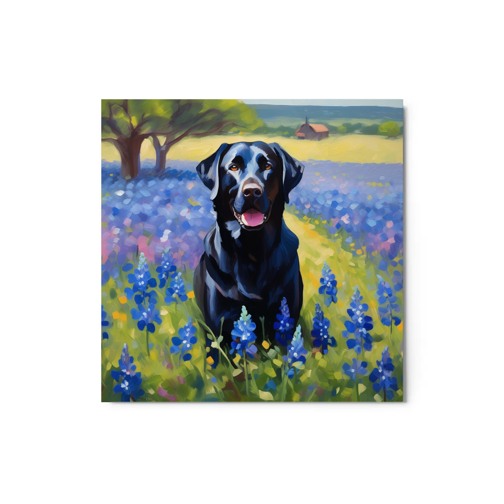 PugMug Custom Black Labrador Retriever Metal Print