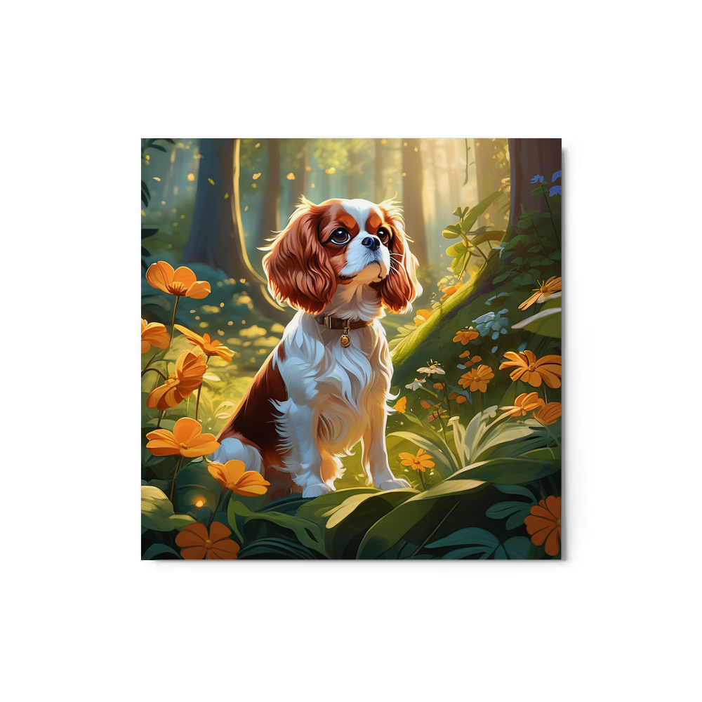 PugMug Custom Cavalier King Charles Spaniel Metal Print