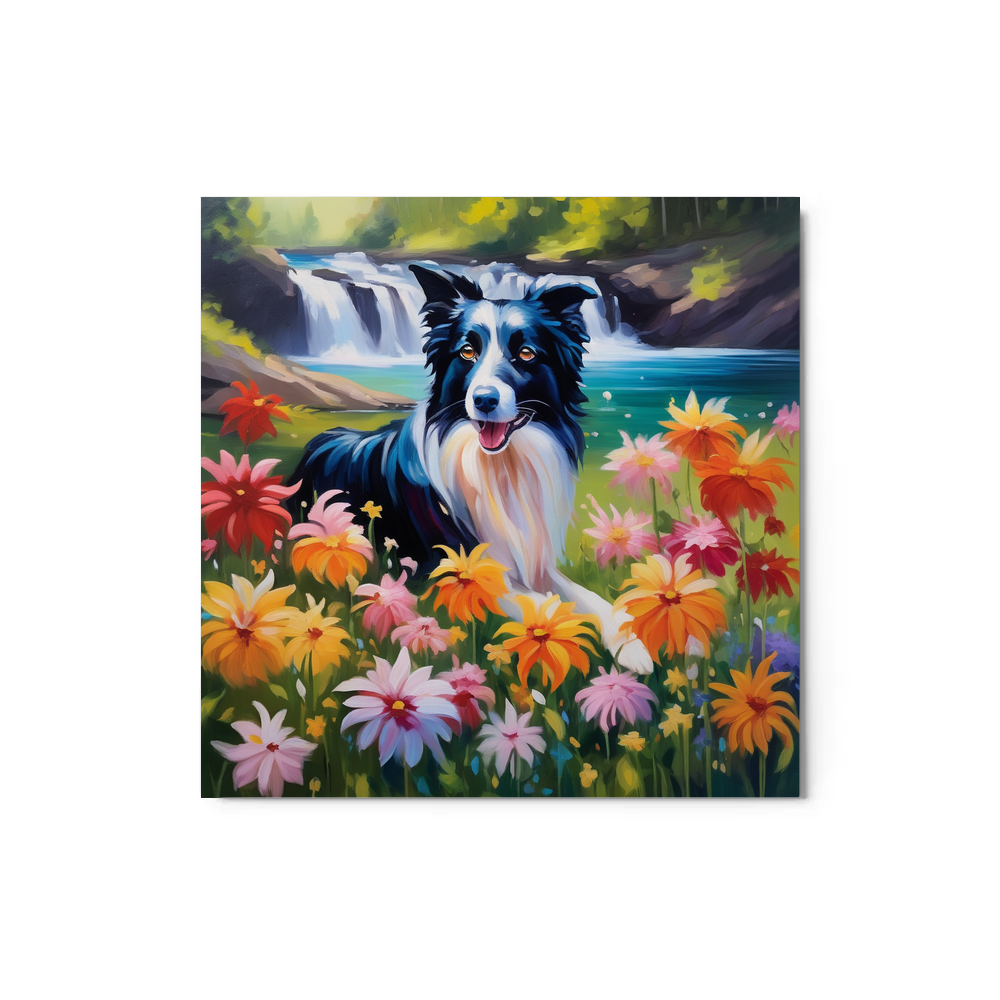 PugMug Custom Border Collie Metal Print
