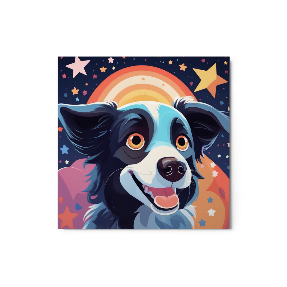PugMug Custom Border Collie Metal Print