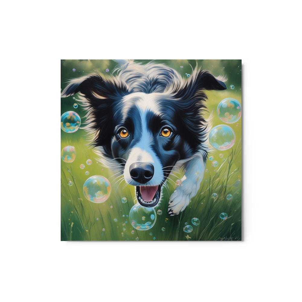 PugMug Custom Border Collie Metal Print