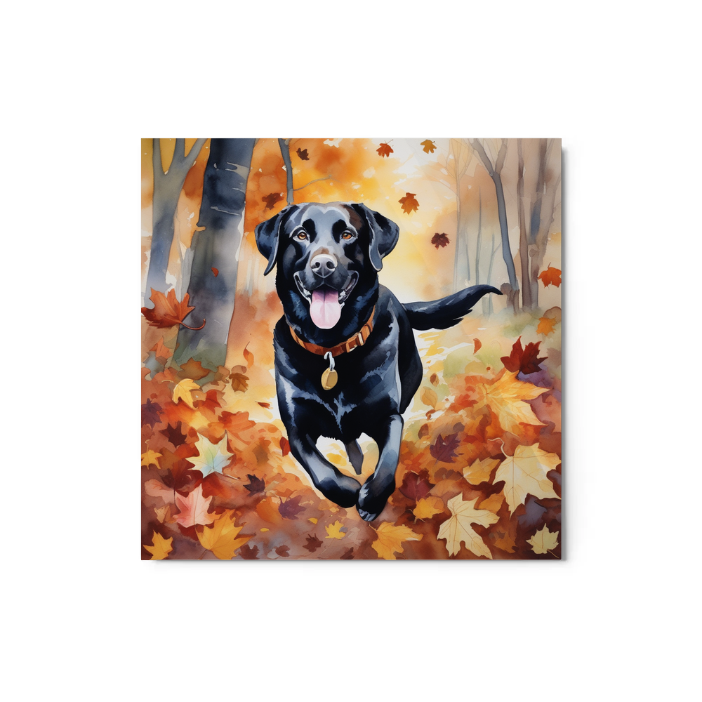 PugMug Custom Black Labrador Retriever Metal Print